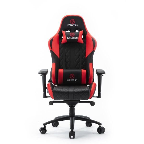 Кресло геймерское Evolution Racer M (черный/красный) - фото