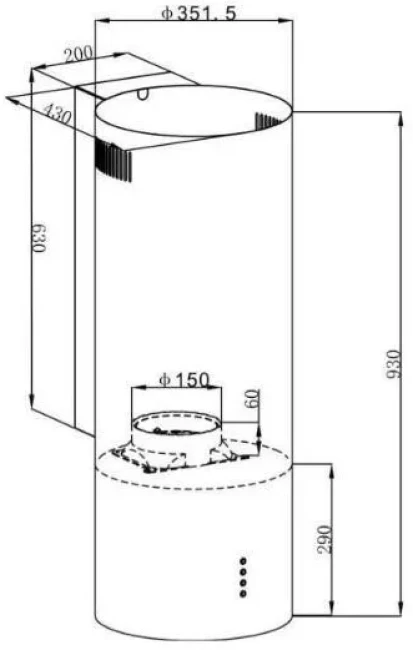 Вытяжка HOMSair ART 1050IS 35 Черный - фото6