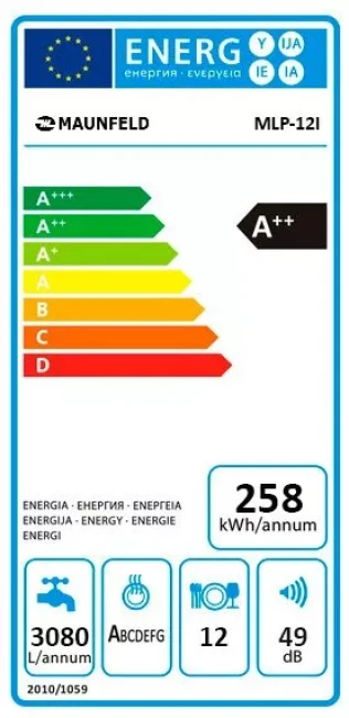 Посудомоечная машина Maunfeld MLP12I - фото7