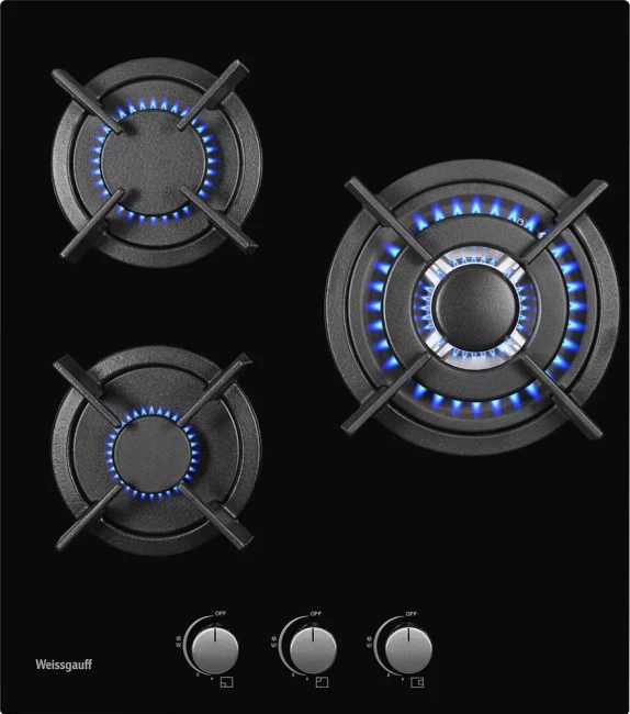 Газовая варочная панель Weissgauff HGG451BGh Nano Glass - фото3