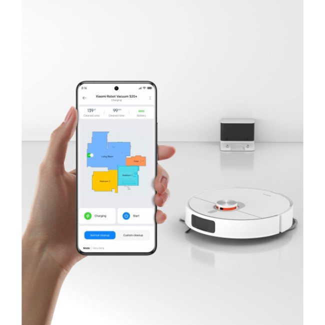 Робот-пылесос Xiaomi Robot Vacuum S20+ B108GL (международная версия, белый) - фото7