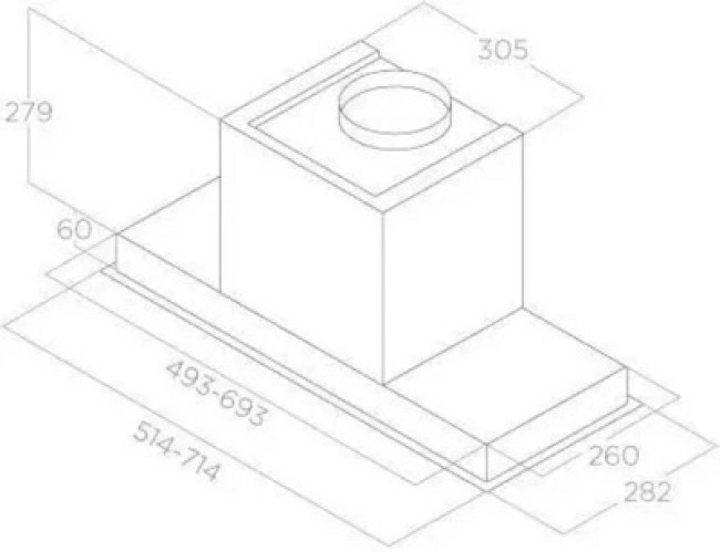 Вытяжка скрытая Elica Hidden Advance BL MAT/A/52 - фото3