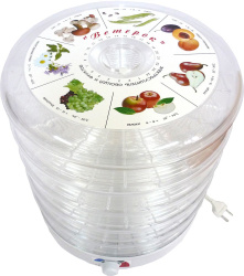 Сушилка для овощей и фруктов Спектр-Прибор Ветерок ЭСОФ-0,5/220 (5 поддонов, прозрачный) - фото
